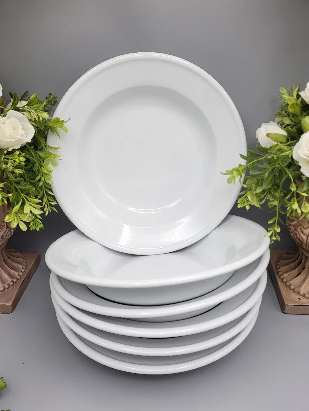 6 ps Williams Sonoma Bowls - White Soup Salad Pasta Modern Pantry Essentials